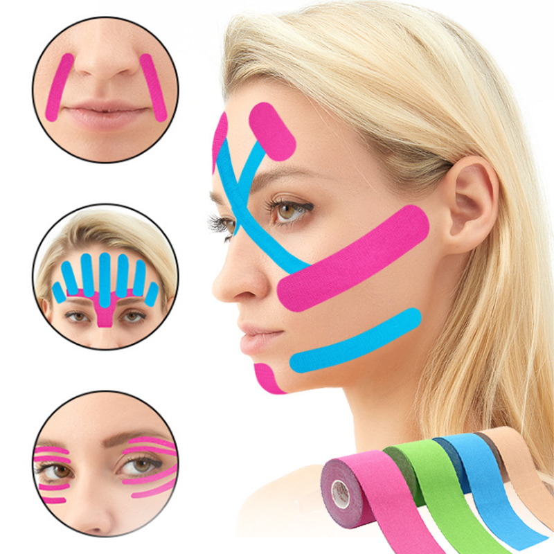 2.5CM*5M Kinesiology Tape For Face V Line Neck Eyes Lifting Wrinkle Remover Sticker Tape Facial Skin Care Tool Bandagem Elastica-CAREPROHEALTH- Kinesiology tape, elastic adhesive bandages,Would dressing,Cross Tape,Sports Rigid Tape,Elastic Adhesive Bandage,Stretched Bandage,Cohesive bandage,Underwrap Foam,Ice Hockey Tape,Band aid,Cotton Sports Tape Rayon Sports Tape,Hockey Tape,Finger Tape,PU Tape,PE Tape,Silk Tape,Paper Tape,Heel tape,Wound Dressing, Silicone Patches ( Remove Scar ),Dexcom Patches,Blister band aid,Acne Patches,Toenail Sticker,Mouth Tape,Nipple Covers,Boob Lift Tape,Face Lift Tape,Customized Patches,Assorted Band Aid,Blue Metal Detectabled Band Ai,Different Shape Band Aid,Cartoon Band Aid,Transparent Band Aid,Fabric Band Aid,Waterproof Band Aid,Nitrile Gloves,Anti-virus Gloves,Pl Surgical Gloves,Latex Surgical Gloves,Male Condoms,Female Condoms