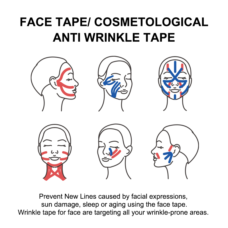 Wholesale Waterproof Anti-wrinkle Muscle Cotton Facial Tape Roll Kinesiology Tape for face lifting-CAREPROHEALTH- Kinesiology tape, elastic adhesive bandages,Would dressing,Cross Tape,Sports Rigid Tape,Elastic Adhesive Bandage,Stretched Bandage,Cohesive bandage,Underwrap Foam,Ice Hockey Tape,Band aid,Cotton Sports Tape Rayon Sports Tape,Hockey Tape,Finger Tape,PU Tape,PE Tape,Silk Tape,Paper Tape,Heel tape,Wound Dressing, Silicone Patches ( Remove Scar ),Dexcom Patches,Blister band aid,Acne Patches,Toenail Sticker,Mouth Tape,Nipple Covers,Boob Lift Tape,Face Lift Tape,Customized Patches,Assorted Band Aid,Blue Metal Detectabled Band Ai,Different Shape Band Aid,Cartoon Band Aid,Transparent Band Aid,Fabric Band Aid,Waterproof Band Aid,Nitrile Gloves,Anti-virus Gloves,Pl Surgical Gloves,Latex Surgical Gloves,Male Condoms,Female Condoms