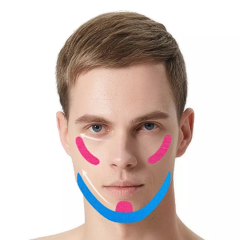 Hot Sale Waterproof Breathable V-shaped Facial Sticker Kinesiology Tape for Lifting Face Reduce Wrinkles Prevent Nasolabial-CAREPROHEALTH- Kinesiology tape, elastic adhesive bandages,Would dressing,Cross Tape,Sports Rigid Tape,Elastic Adhesive Bandage,Stretched Bandage,Cohesive bandage,Underwrap Foam,Ice Hockey Tape,Band aid,Cotton Sports Tape Rayon Sports Tape,Hockey Tape,Finger Tape,PU Tape,PE Tape,Silk Tape,Paper Tape,Heel tape,Wound Dressing, Silicone Patches ( Remove Scar ),Dexcom Patches,Blister band aid,Acne Patches,Toenail Sticker,Mouth Tape,Nipple Covers,Boob Lift Tape,Face Lift Tape,Customized Patches,Assorted Band Aid,Blue Metal Detectabled Band Ai,Different Shape Band Aid,Cartoon Band Aid,Transparent Band Aid,Fabric Band Aid,Waterproof Band Aid,Nitrile Gloves,Anti-virus Gloves,Pl Surgical Gloves,Latex Surgical Gloves,Male Condoms,Female Condoms