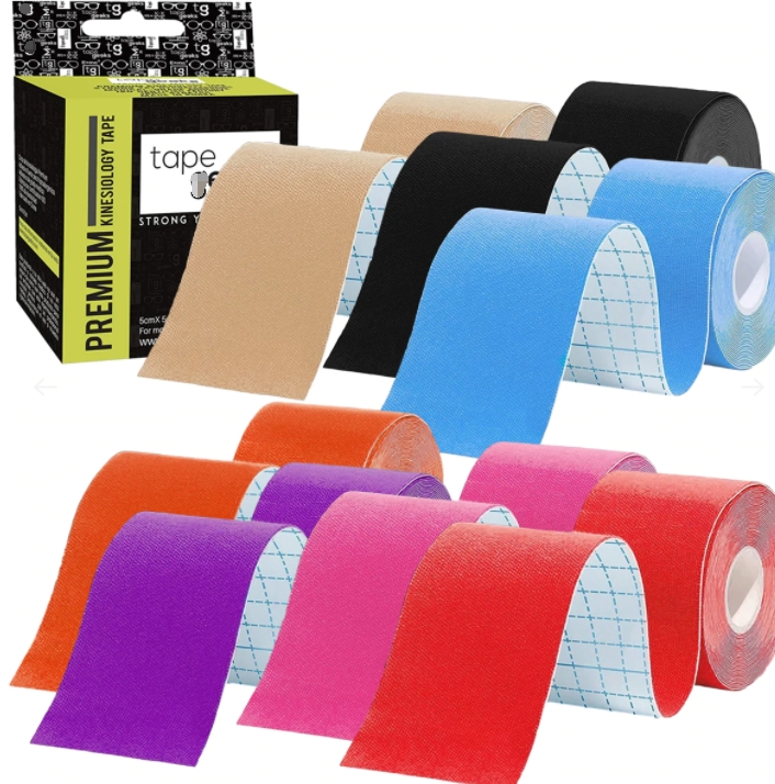 Kinesiology tape 6 pack ,Precut Kinesiology Tape (Pack of 6 Rolls – Total 120 Strips of 2″ x 10″), Reduce Inflammation, Preferred by Athletes, High-Grade Water-Resistant Material, Help Re-Train Muscles-CAREPROHEALTH- Kinesiology tape, elastic adhesive bandages,Would dressing,Cross Tape,Sports Rigid Tape,Elastic Adhesive Bandage,Stretched Bandage,Cohesive bandage,Underwrap Foam,Ice Hockey Tape,Band aid,Cotton Sports Tape Rayon Sports Tape,Hockey Tape,Finger Tape,PU Tape,PE Tape,Silk Tape,Paper Tape,Heel tape,Wound Dressing, Silicone Patches ( Remove Scar ),Dexcom Patches,Blister band aid,Acne Patches,Toenail Sticker,Mouth Tape,Nipple Covers,Boob Lift Tape,Face Lift Tape,Customized Patches,Assorted Band Aid,Blue Metal Detectabled Band Ai,Different Shape Band Aid,Cartoon Band Aid,Transparent Band Aid,Fabric Band Aid,Waterproof Band Aid,Nitrile Gloves,Anti-virus Gloves,Pl Surgical Gloves,Latex Surgical Gloves,Male Condoms,Female Condoms