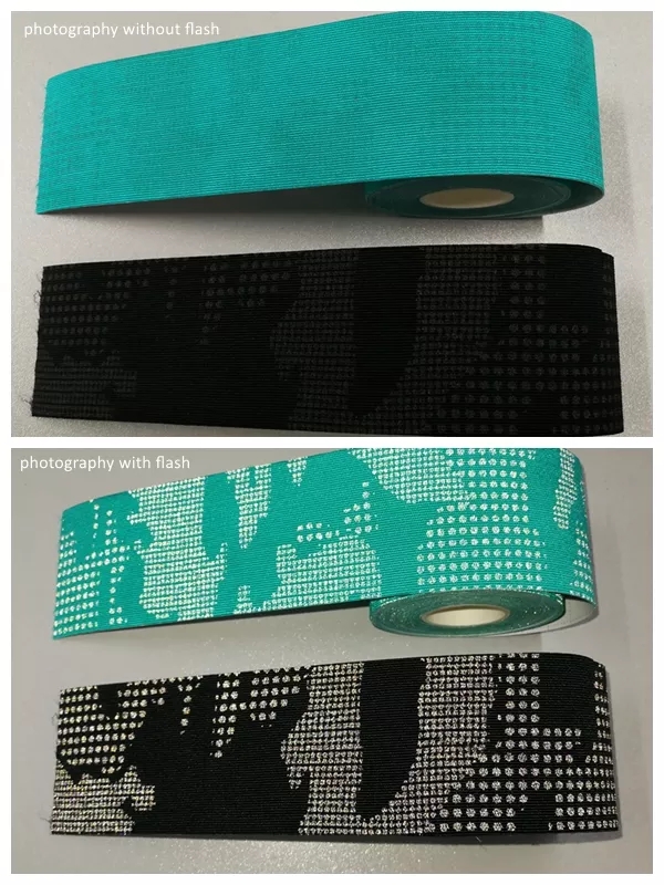 Light Reflective Printed Kinesiology Tape Customization|Custom-Made China Manufacturer-CAREPROHEALTH- Kinesiology tape, elastic adhesive bandages,Would dressing,Cross Tape,Sports Rigid Tape,Elastic Adhesive Bandage,Stretched Bandage,Cohesive bandage,Underwrap Foam,Ice Hockey Tape,Band aid,Cotton Sports Tape Rayon Sports Tape,Hockey Tape,Finger Tape,PU Tape,PE Tape,Silk Tape,Paper Tape,Heel tape,Wound Dressing, Silicone Patches ( Remove Scar ),Dexcom Patches,Blister band aid,Acne Patches,Toenail Sticker,Mouth Tape,Nipple Covers,Boob Lift Tape,Face Lift Tape,Customized Patches,Assorted Band Aid,Blue Metal Detectabled Band Ai,Different Shape Band Aid,Cartoon Band Aid,Transparent Band Aid,Fabric Band Aid,Waterproof Band Aid,Nitrile Gloves,Anti-virus Gloves,Pl Surgical Gloves,Latex Surgical Gloves,Male Condoms,Female Condoms