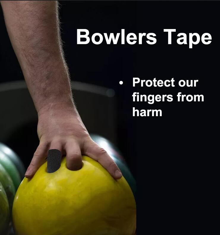 What does bowling finger tape do?Bowling Finger Tape Elastic Bowling Tape-CAREPROHEALTH- Kinesiology tape, elastic adhesive bandages,Would dressing,Cross Tape,Sports Rigid Tape,Elastic Adhesive Bandage,Stretched Bandage,Cohesive bandage,Underwrap Foam,Ice Hockey Tape,Band aid,Cotton Sports Tape Rayon Sports Tape,Hockey Tape,Finger Tape,PU Tape,PE Tape,Silk Tape,Paper Tape,Heel tape,Wound Dressing, Silicone Patches ( Remove Scar ),Dexcom Patches,Blister band aid,Acne Patches,Toenail Sticker,Mouth Tape,Nipple Covers,Boob Lift Tape,Face Lift Tape,Customized Patches,Assorted Band Aid,Blue Metal Detectabled Band Ai,Different Shape Band Aid,Cartoon Band Aid,Transparent Band Aid,Fabric Band Aid,Waterproof Band Aid,Nitrile Gloves,Anti-virus Gloves,Pl Surgical Gloves,Latex Surgical Gloves,Male Condoms,Female Condoms